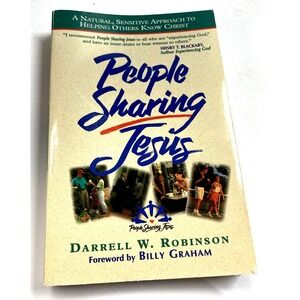 Signed People Sharing Jesus Darrell W Robinson 1995 Billy Graham Paperback